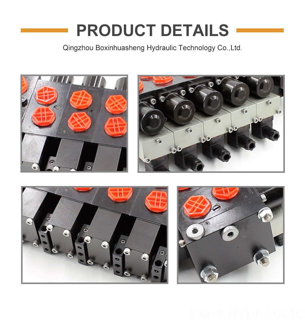 HSDSL Electric proportional and Manual 6 Spool Proportional Control Valve detailed image